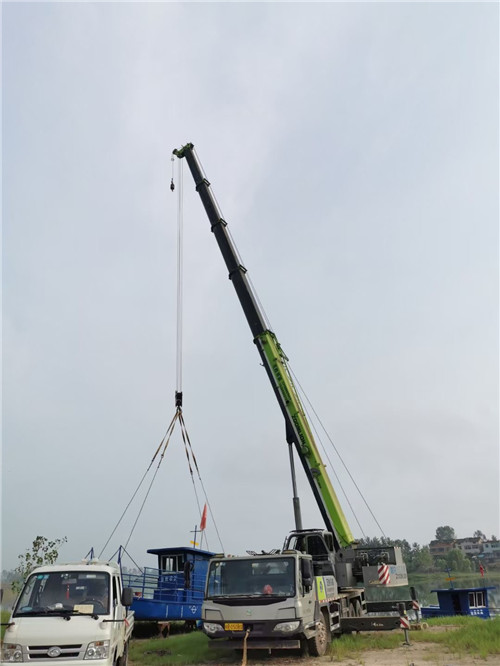 城子河区桥梁建设吊装案例